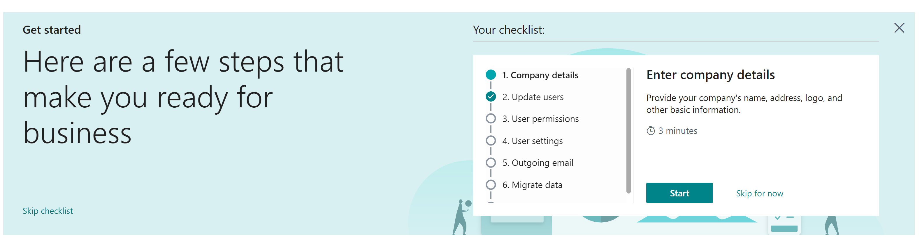 Checklists in Microsoft documenatation