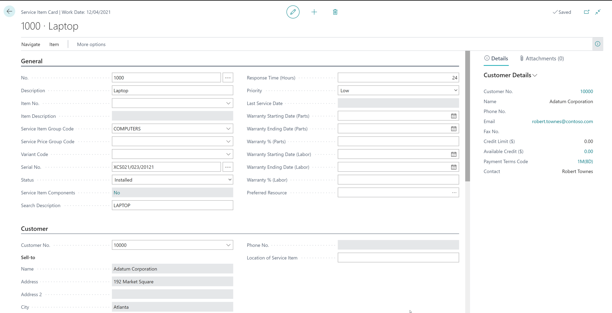 Service Management Module Dynaway EAM vs. Service module in Microsoft Business Central