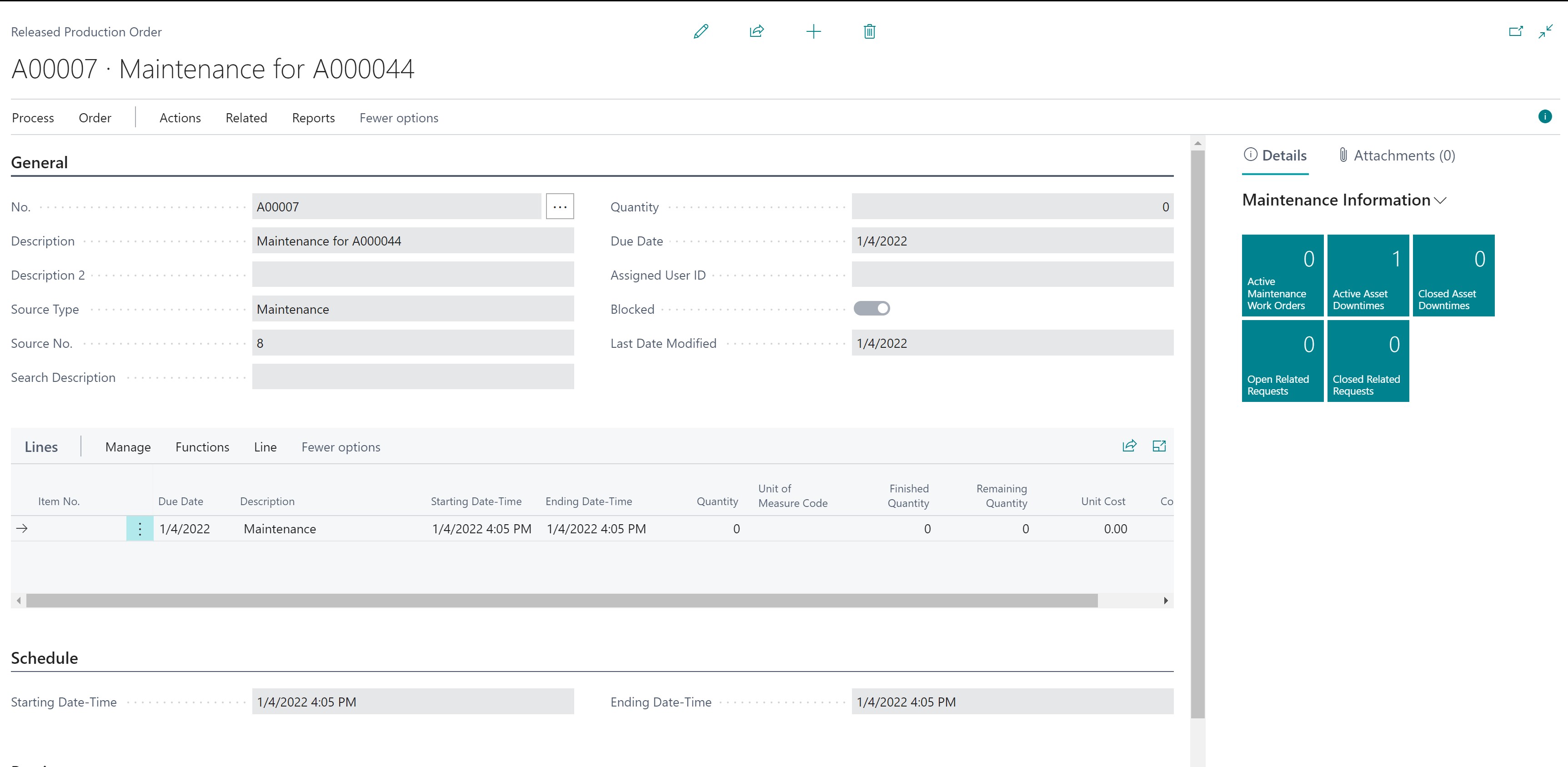 Manufacturing module integrated into Dynaway EAM Business Central