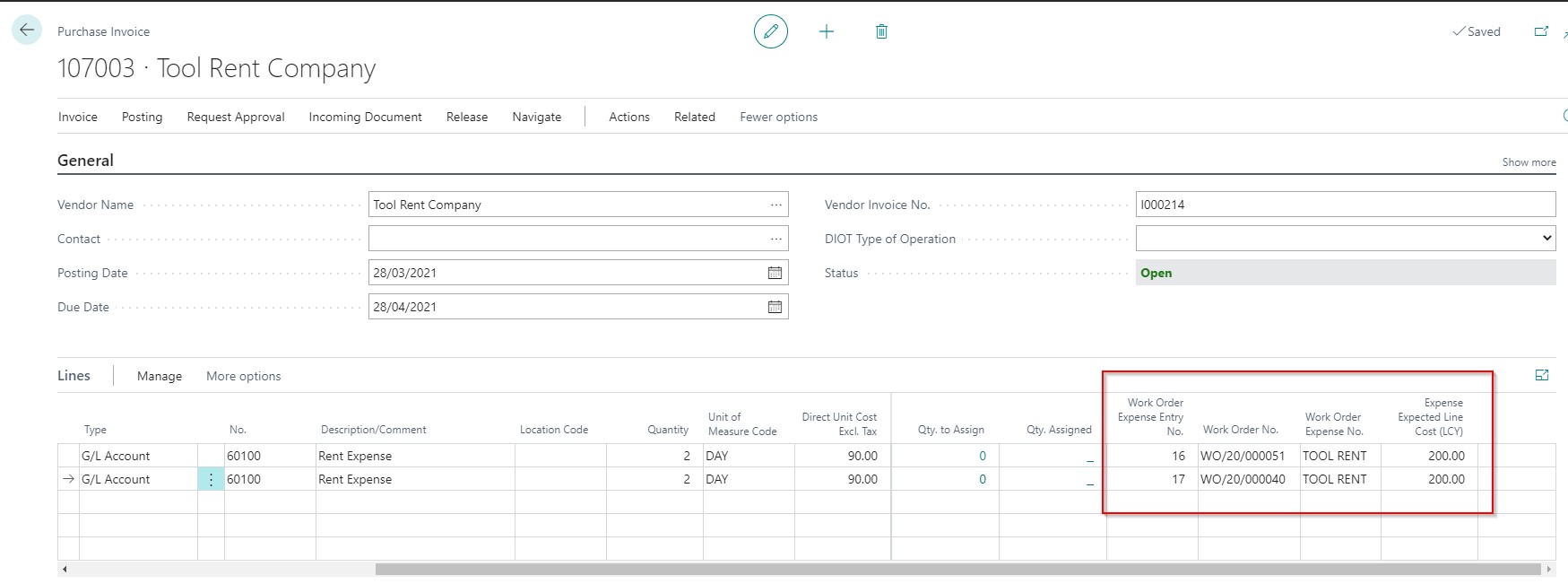 Purchase Invoice