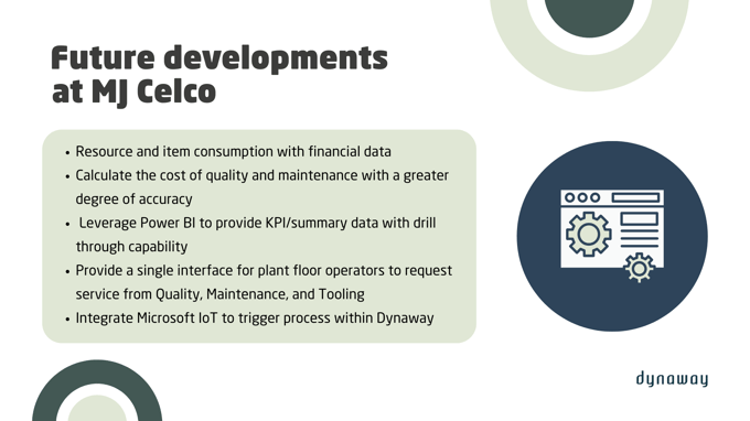 Future Developments at MJ Celco