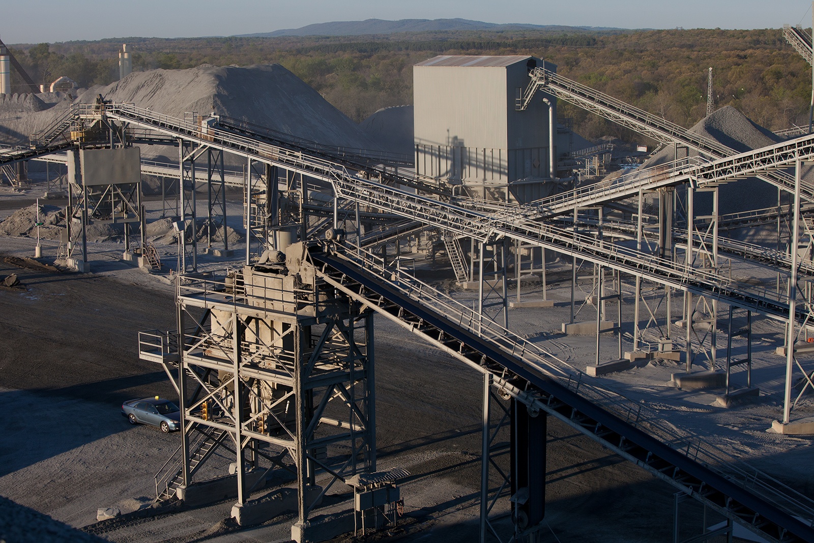 Luck Stone Facility next to a quarry