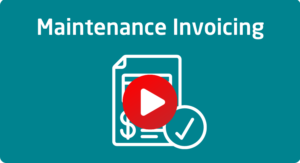 Maintenance Invoicing
