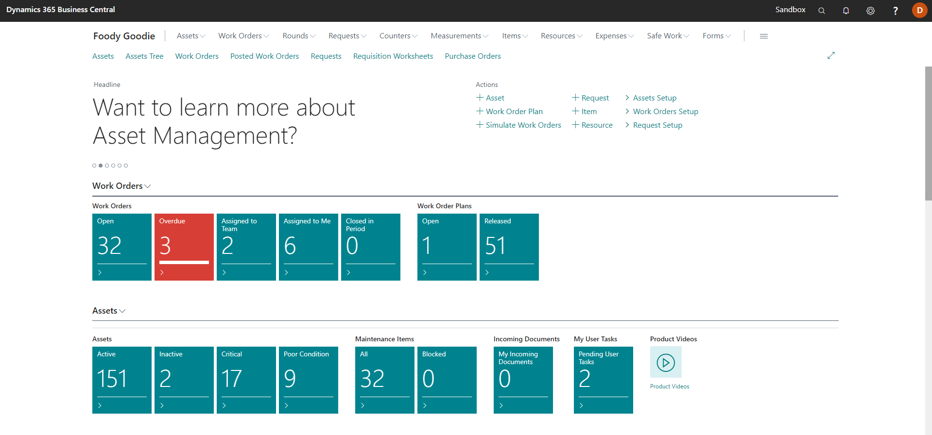 asset manager role center