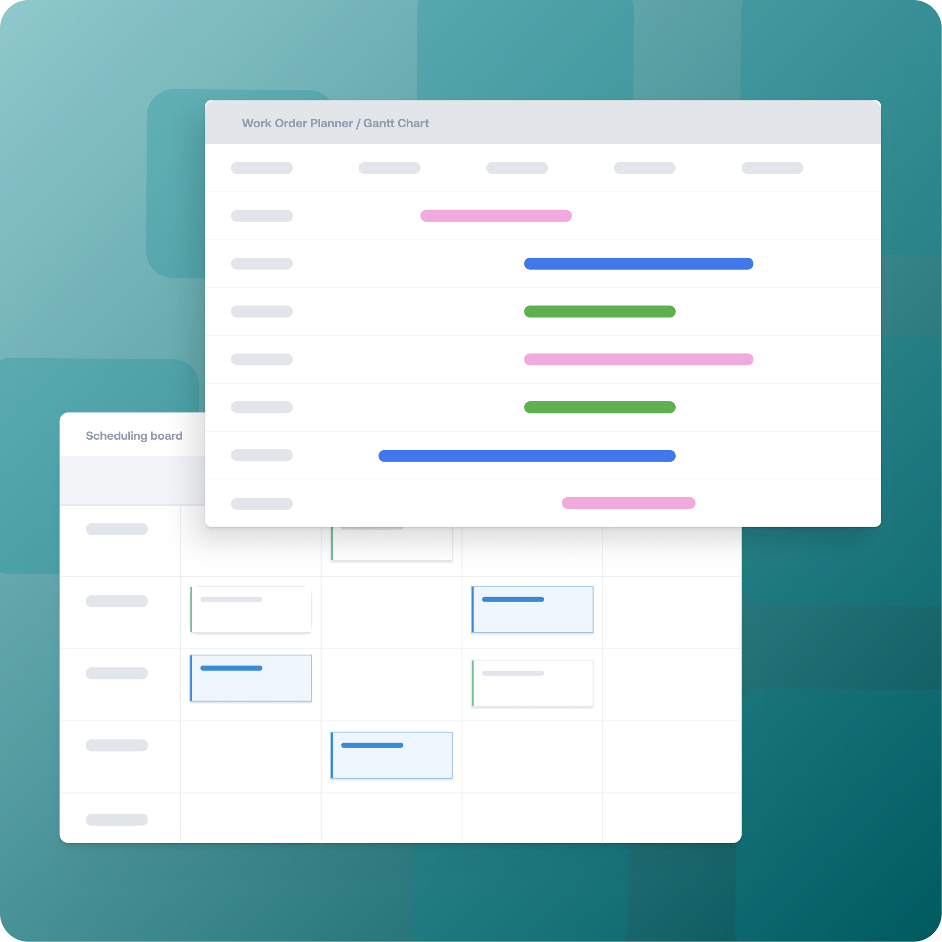 Dynaway Gantt Chart and Scheduling Board for long-term planning and resource scheduling