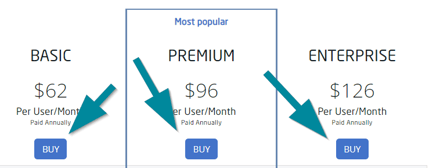 Click buy to get a premium plan