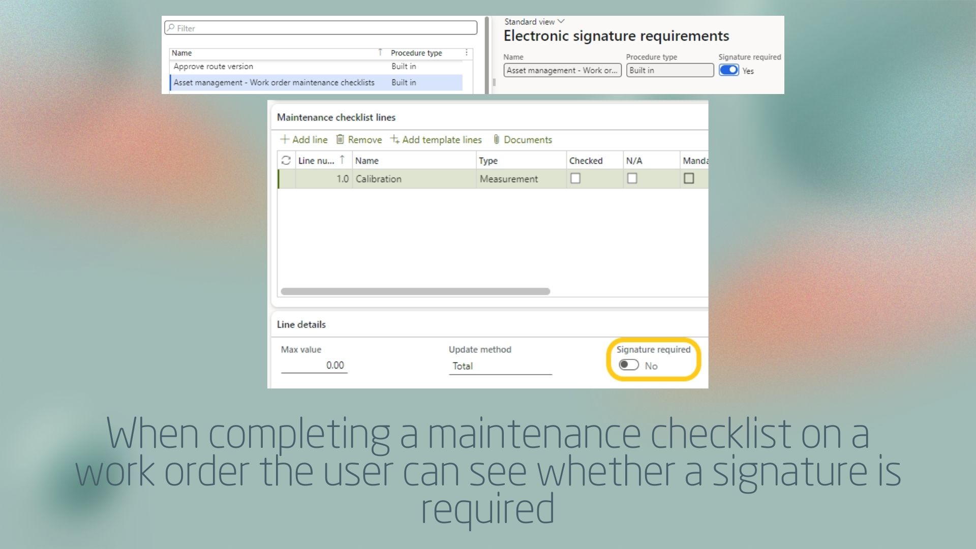 Add-on Module: Electronic signatures