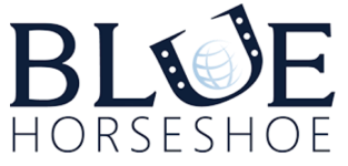 blue horseshoe logo