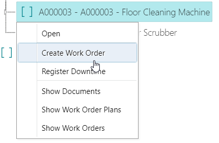 create work order