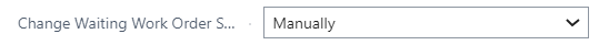 waiting reasons dropdown