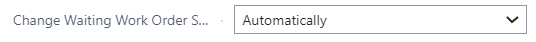 Automatic waiting reason