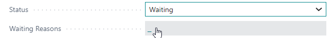 underscore in Waiting Reason